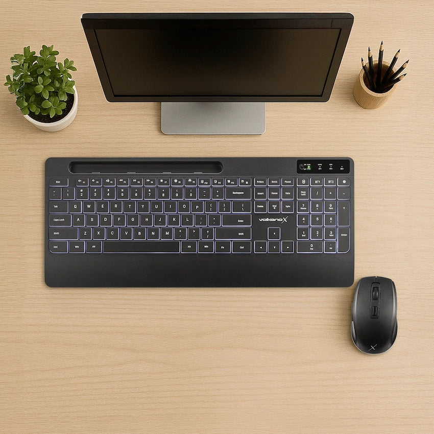 VolkanoX Gem Bluetooth Wireless Keyboard and Mouse - Black - image 18
