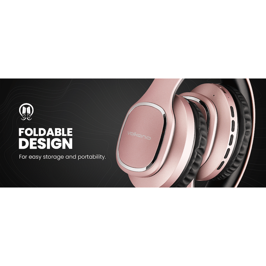 Volkano Phonic Series Bluetooth Full-Size Headphones - Rose Gold - image 18