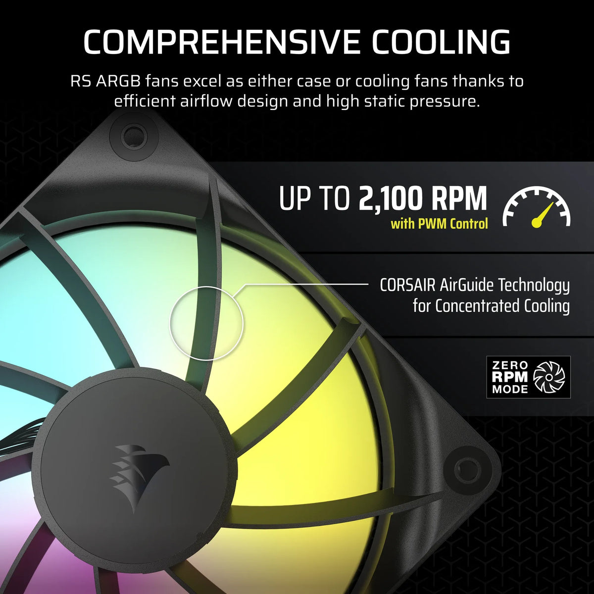 Corsair RS120 ARGB 120mm PWM Fans Triple Pack - image 3