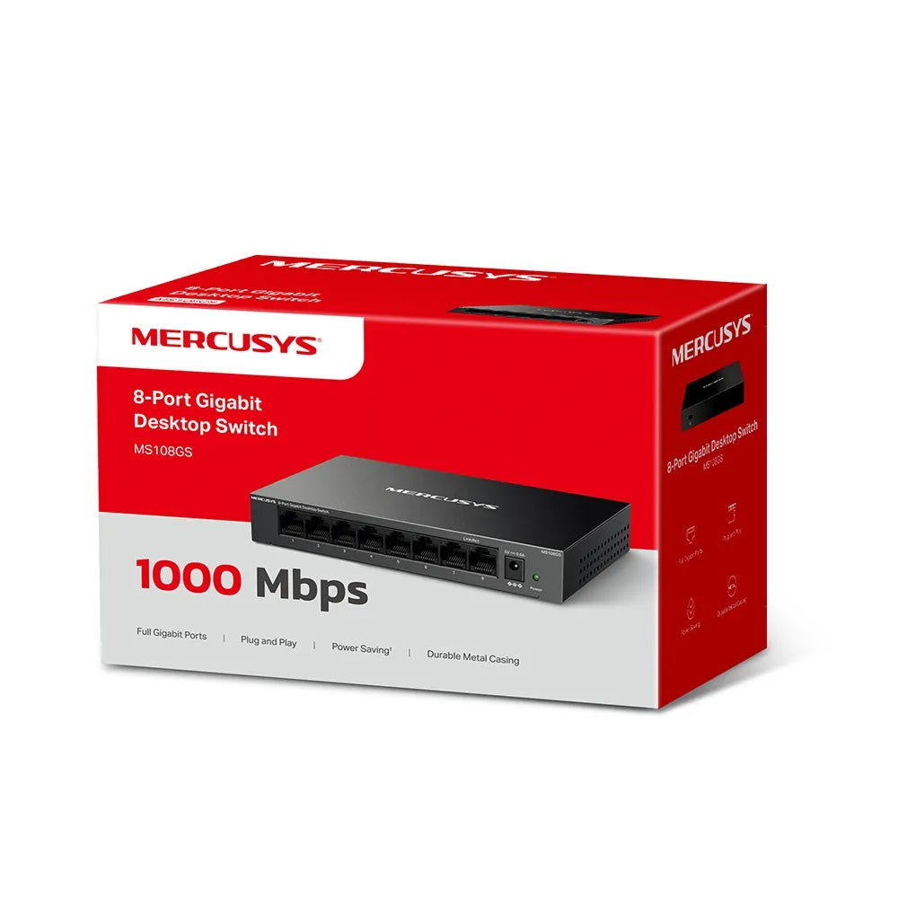 Mercusys 8-Port Gigabit Desktop Switch | MS108GS - image 4