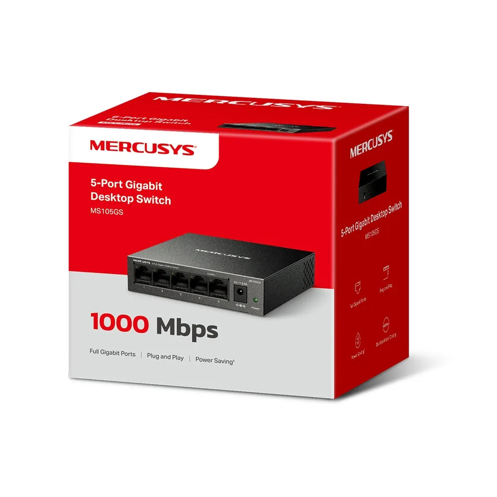 Mercusys 5-Port Gigabit Desktop Switch | MS105GS - image 4