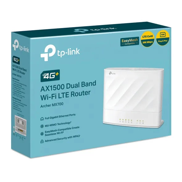 TP-Link 4G+ Cat6 AX1500 Router | TP-MX700 - image 5