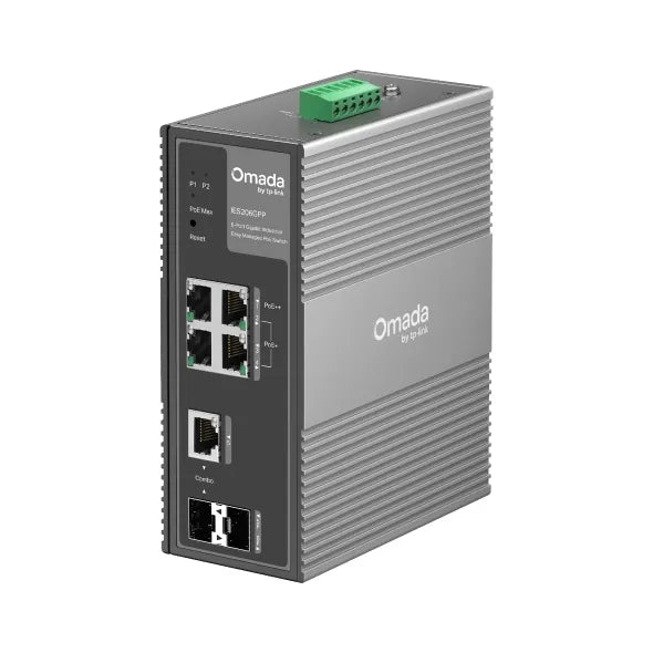 TP-Link Omada 10-Port Gigabit Industrial Easy Managed Switch with 6-Port PoE+ with 3-Port PoE+ and 1-Port PoE++ - image 2