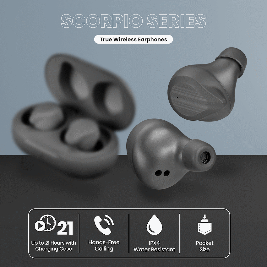 Volkano Scorpio Series True Wireless Earphones - Black - image 19