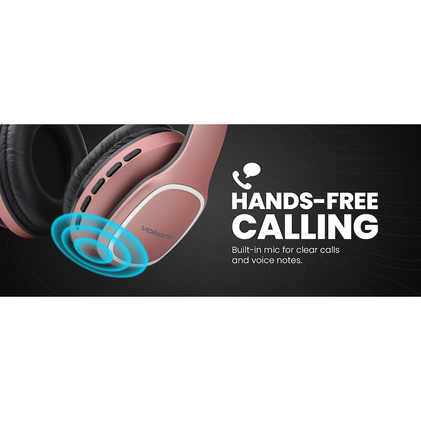 Volkano Phonic Series Bluetooth Full-Size Headphones - Rose Gold - image 19