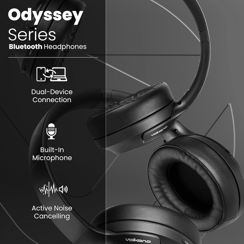 Volkano Odyssey ANC Bluetooth Wireless Headphone - Black - image 19