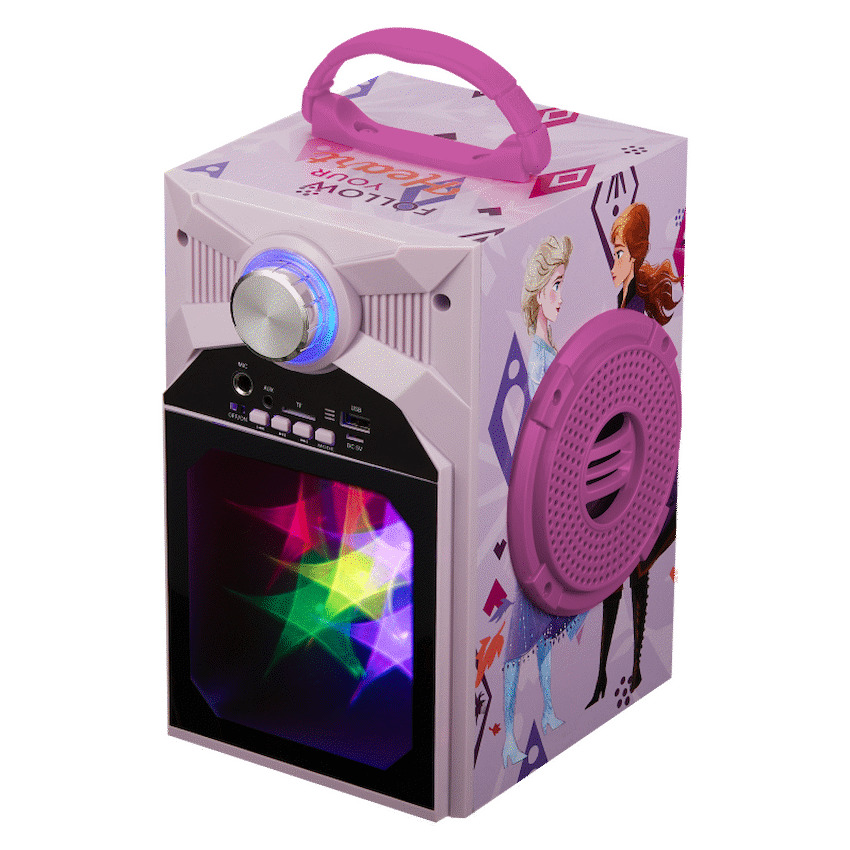 Disney Frozen Classic LED Stars Karaoke Machine with Microphone