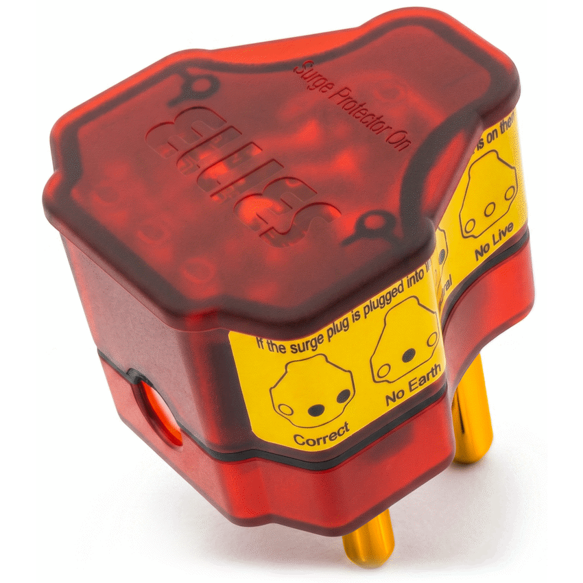 Ellies Re-wireable High Surge Plug Top - RD