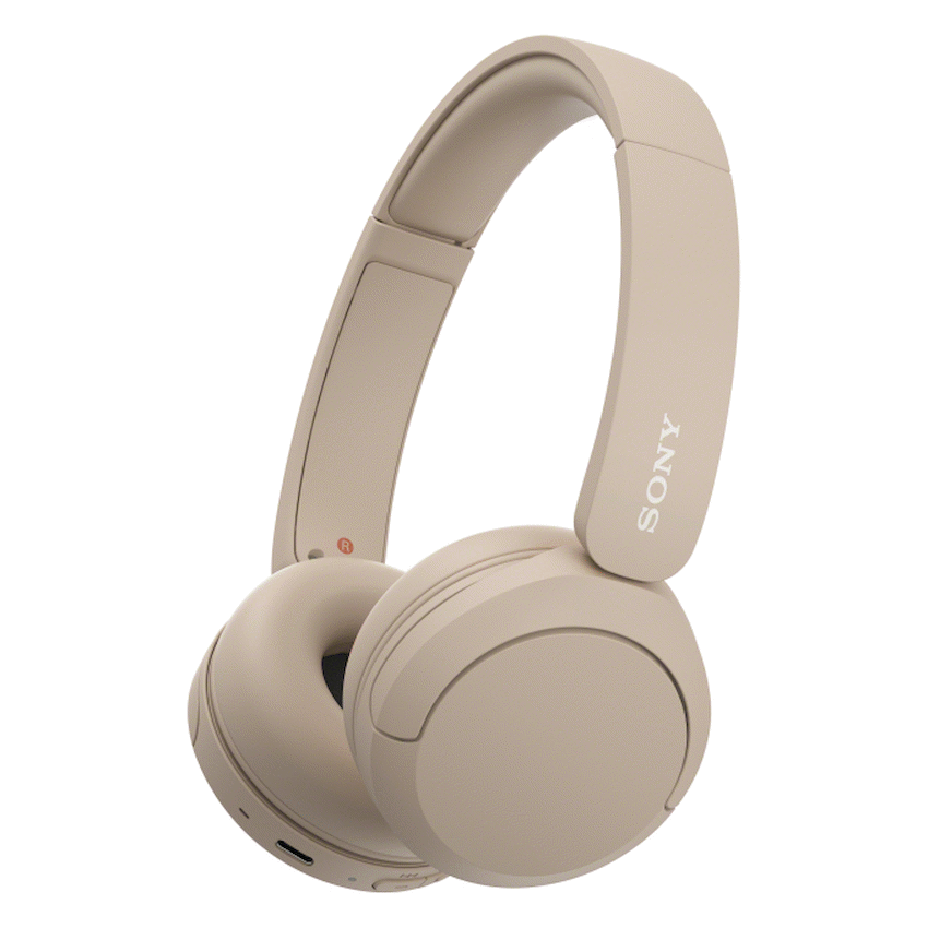 Sony WH-CH520 (Beige) Bluetooth On-Ear Headphones