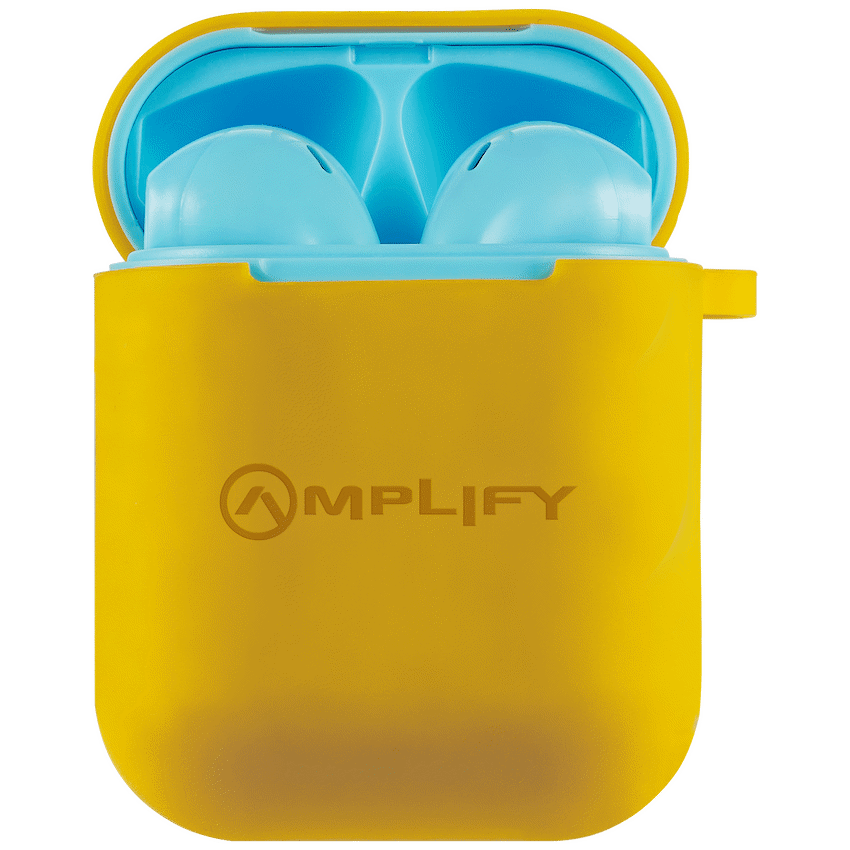 Amplify Buds Series True Wireless Earphones with Silicone Accessories - Blue/Orange