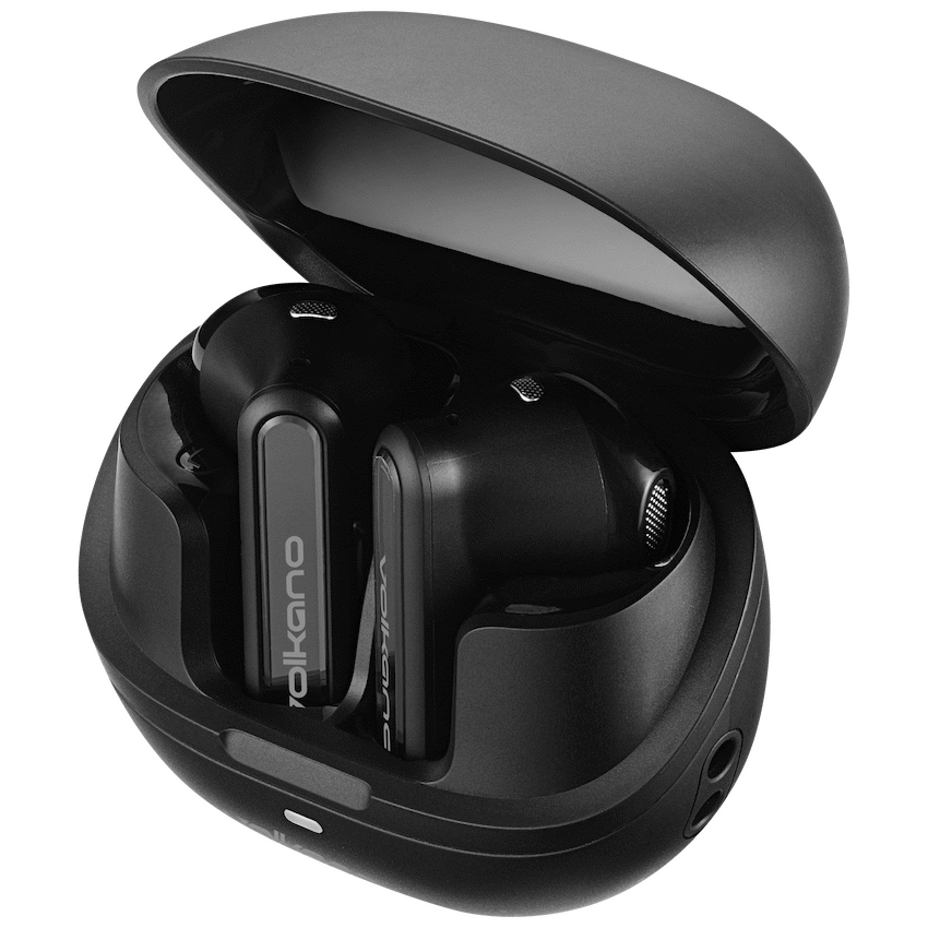 Volkano QuietFit - TWS Earphones with ANC & ENC- Black