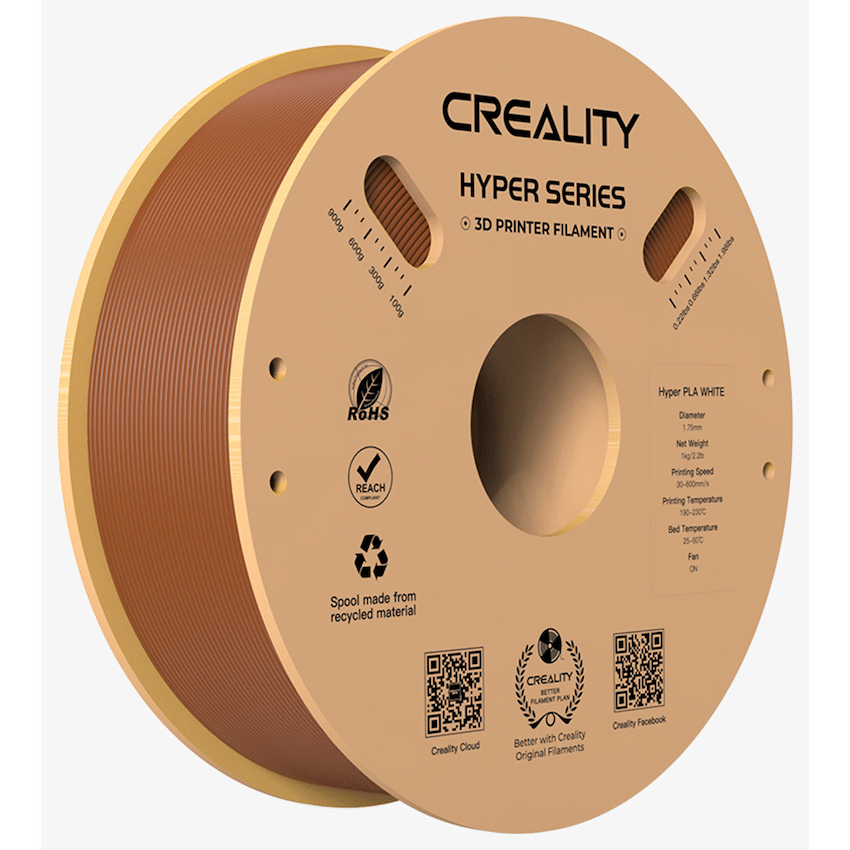 Creality Hyper PLA Brown Filament 1.75mm 1KG