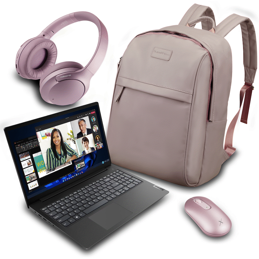 Lenovo 82YU015DSA - V15 AMD Ryzen 5 16/512 Ladies Laptop Bundle