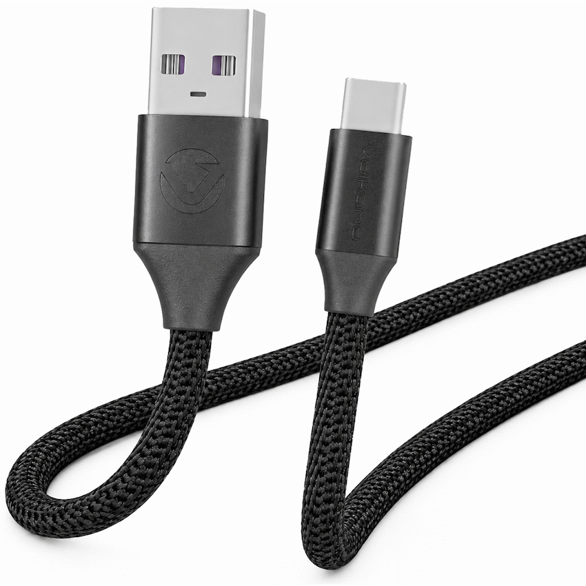 Volkano Weave Series Braided Type-C Cable 3m 30w - Black
