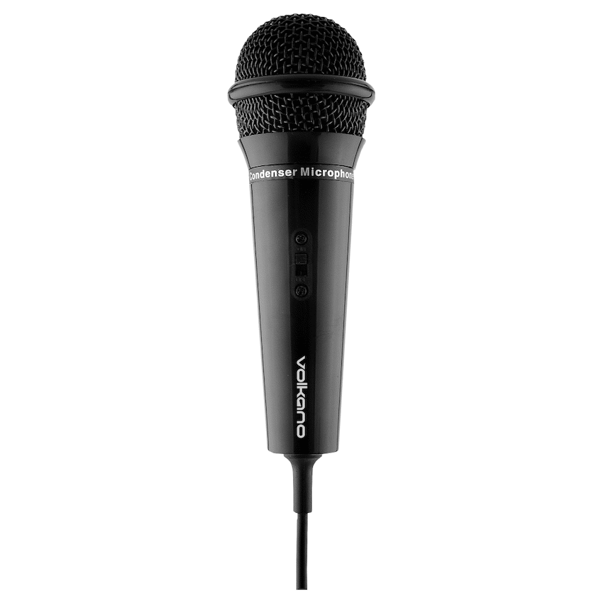 Volkano Stream Vocal Microphone with Tripod, Aux