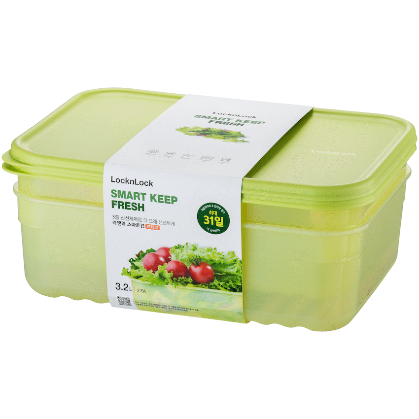 LocknLock Fresh Block rect 3.2lt 2pce