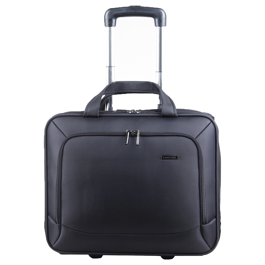 Kingsons Prime 15.6" Laptop Trolley Bag - Black