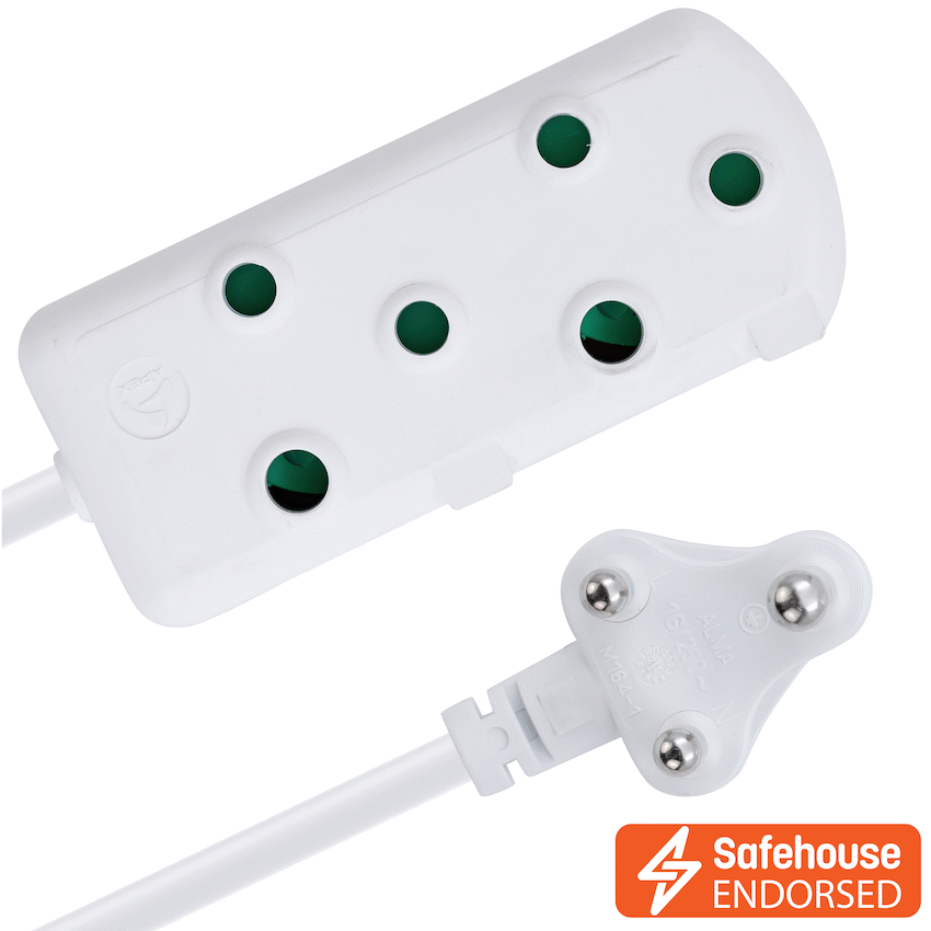 Ellies Side-by-Side Heavy-Duty Extension Lead - 5m
