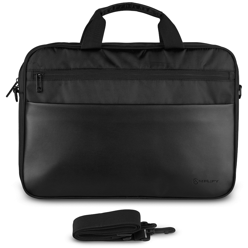 Amplify Panama 15.6" Laptop Shoulder Bag - Black