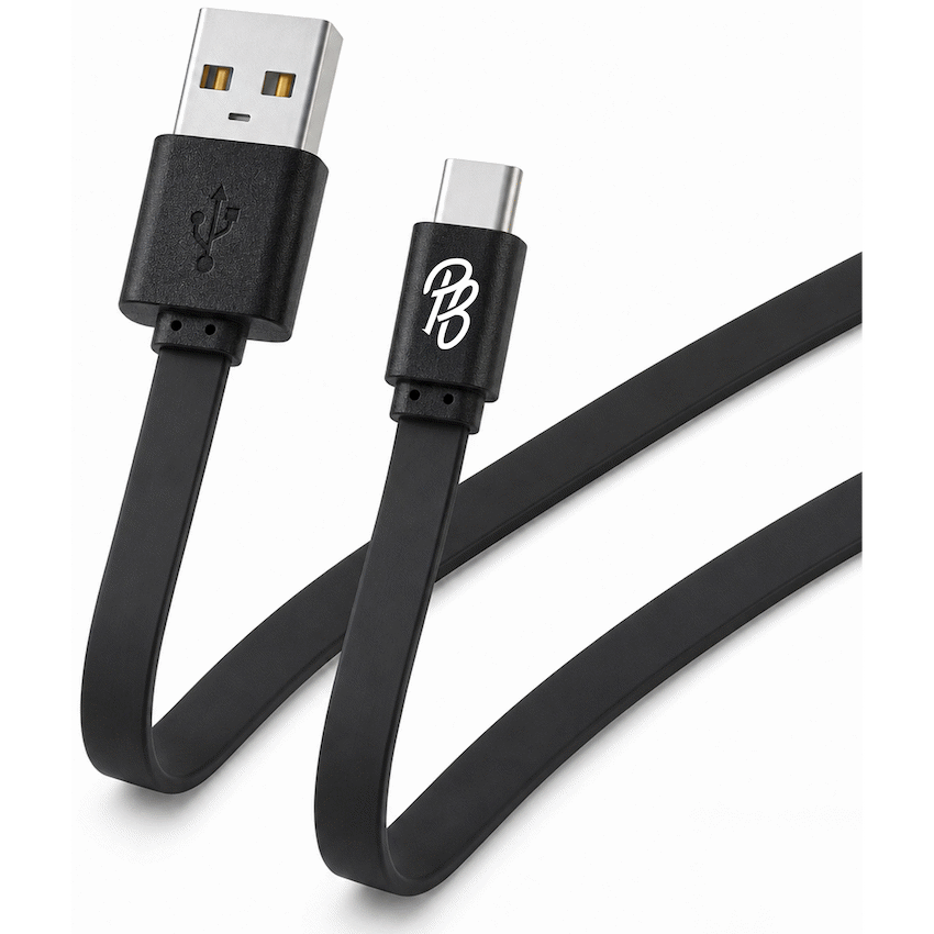 Pro Bass Energize Series Packaged USB to Type-C Cable 1.2m - Black