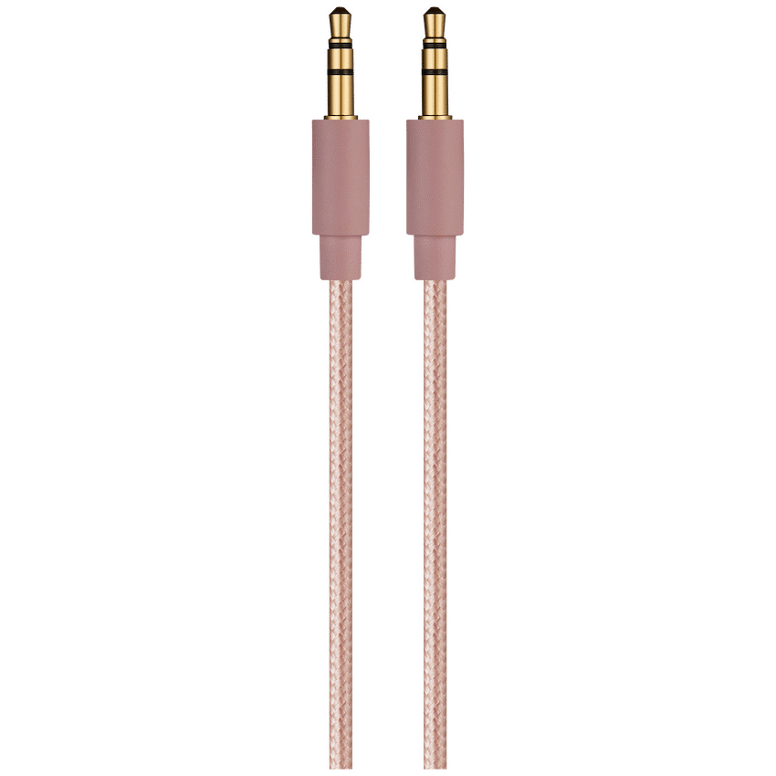 Premio Braided AUX Cable 2m - Rose Gold