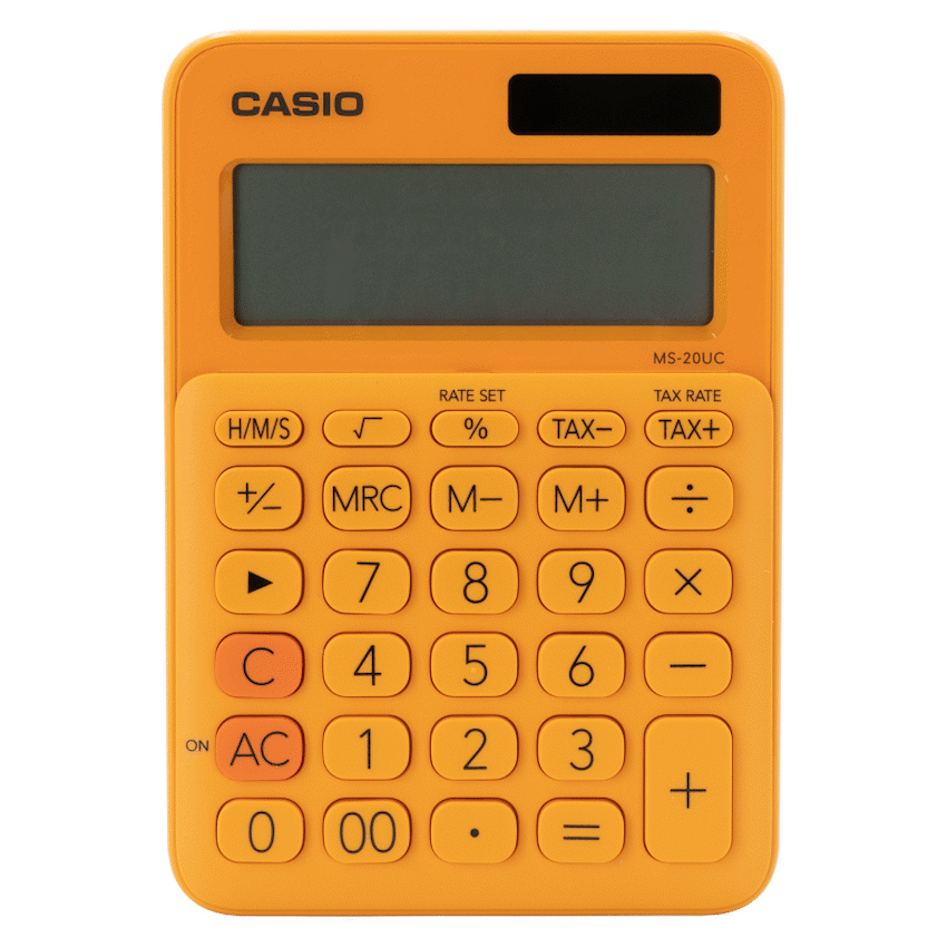 Casio MS-20UC - Desktop Calculator 12-Digit - Orange