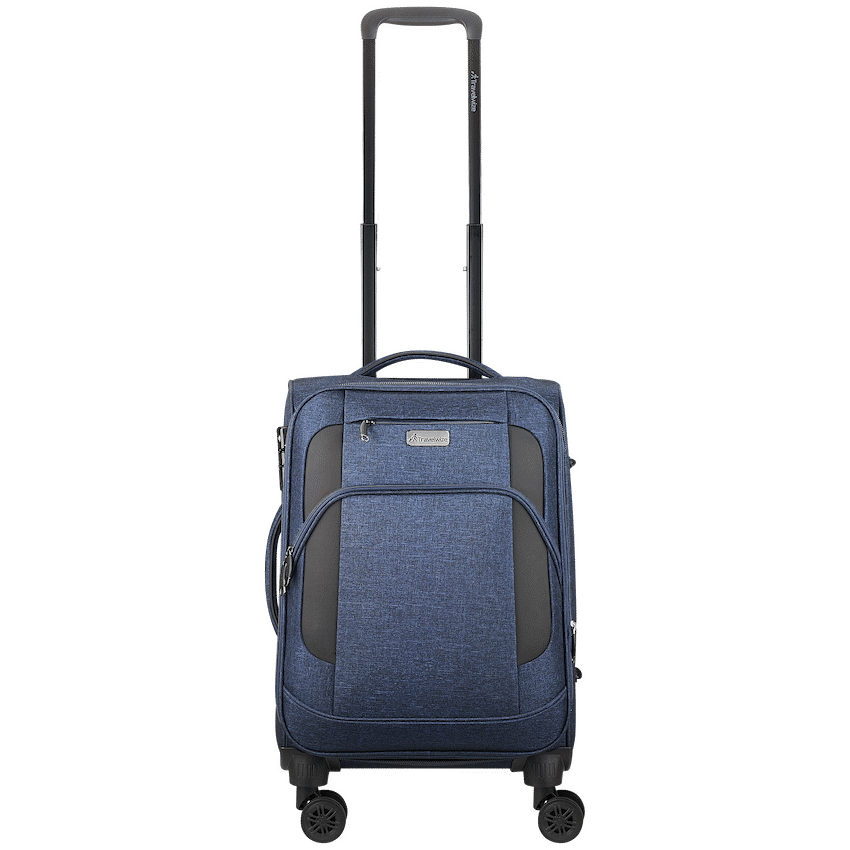 Travelwize Aurora 55cm 4-Wheel Spinner Trolley Case - Navy Melange