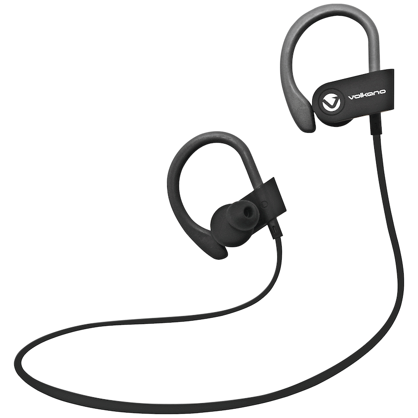 Volkano Race Series Bluetooth Sport Earhook Earphones - Black