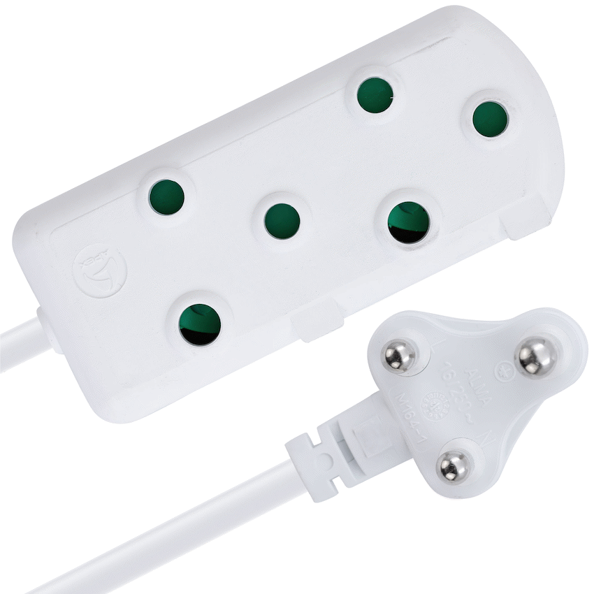 Switched Heavy-Duty Side-by-Side (SBS) Extension Leads 10m - WT