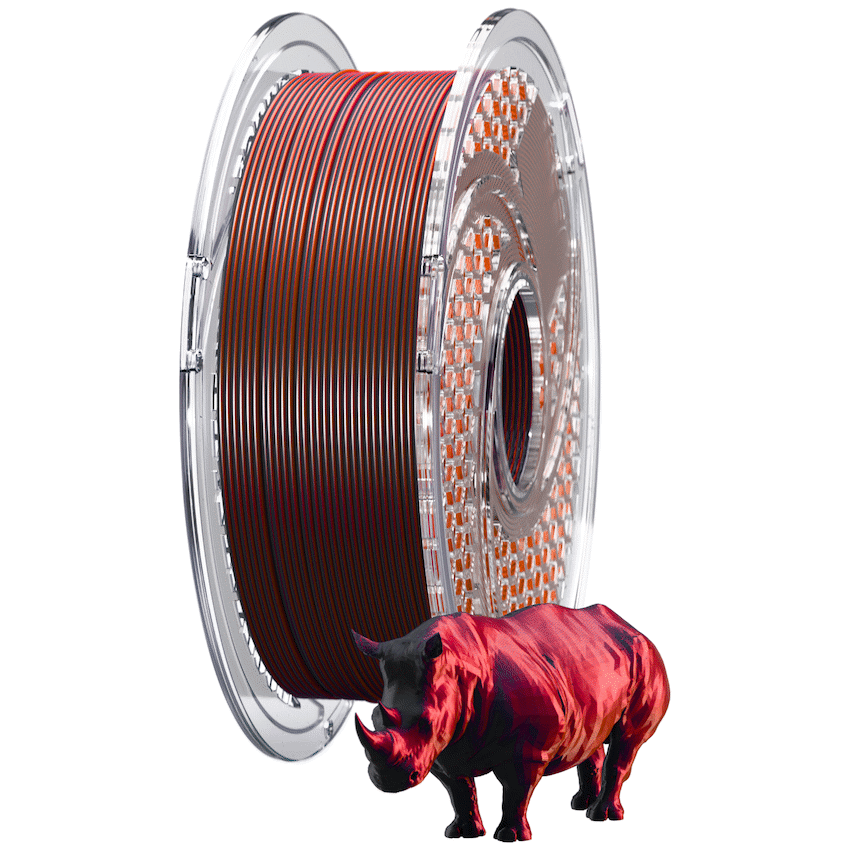 SA Filament Dual Silk PLA Filament - Smoky Wine 750g, 1.75mm