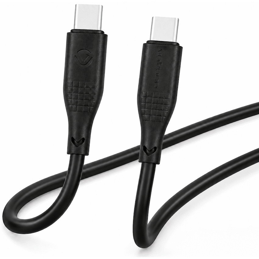 Volkano Nova Series USB C to USB C 100W 1.2m TPE cable-Black