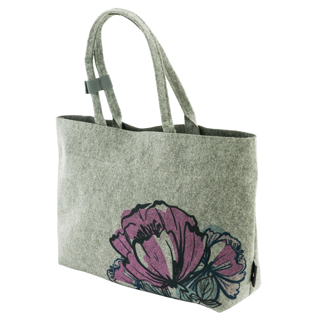 Totes Babe Peony Diaper Tote - Grey