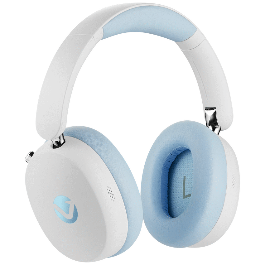 Volkano Lexi Pro Hybrid ANC Headphones - Blue/Cream