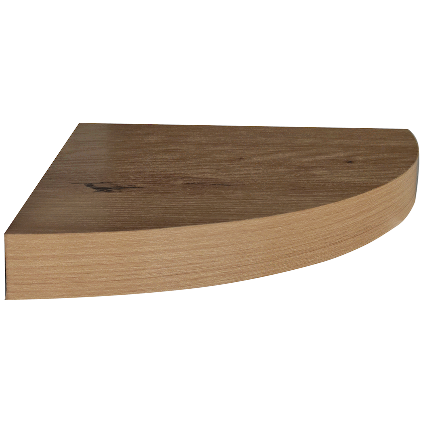 Everfurn Arched Floating Corner Wall Shelf