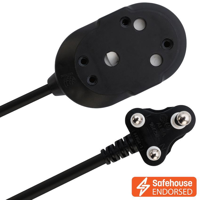 Ellies Back to Back Light Duty Extension Lead - 5m