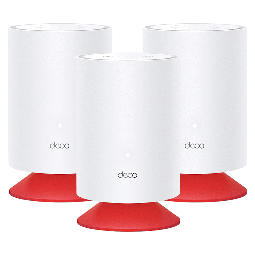 TP-Link Deco VOICEX20 (3-Pack) AX1800 Whole Home Mesh Wi-Fi 6 System with Smart Speaker