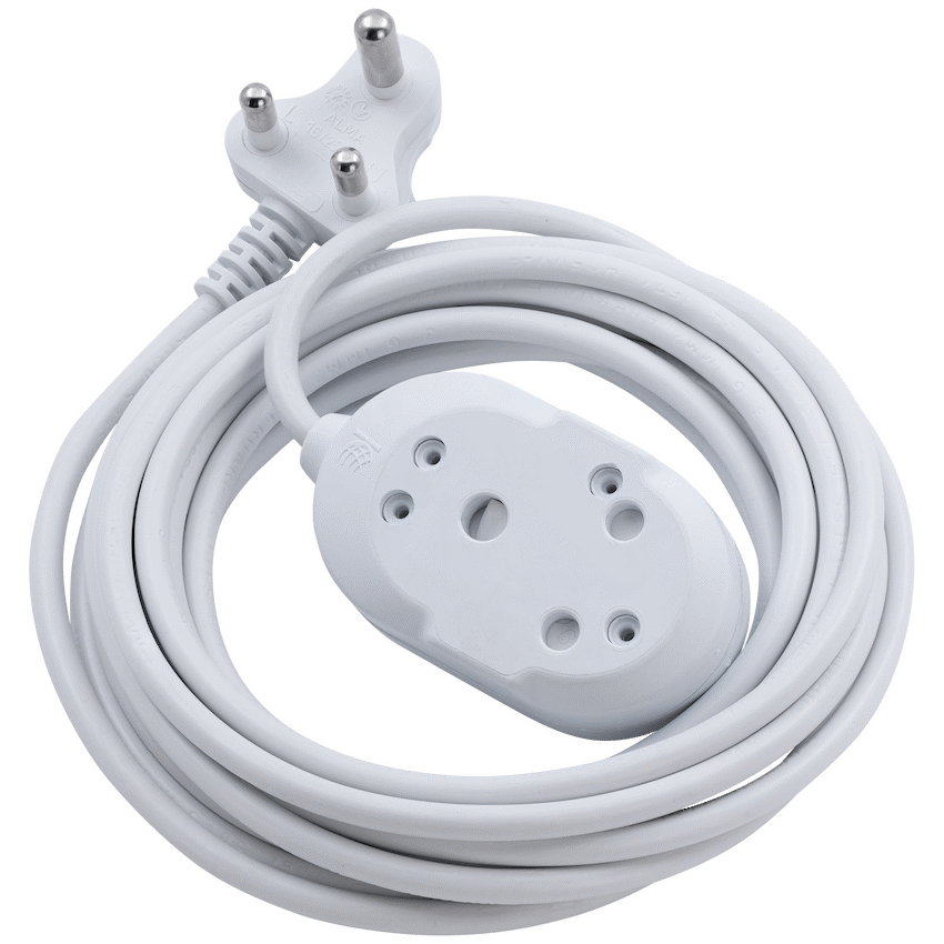 SWITCHED LIGHT DUTY Back To Back(BTB) EXTENSION LEADS 20M - WT