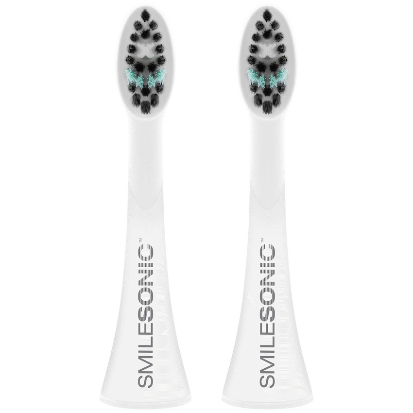 2 Replacement toothbrush heads - White