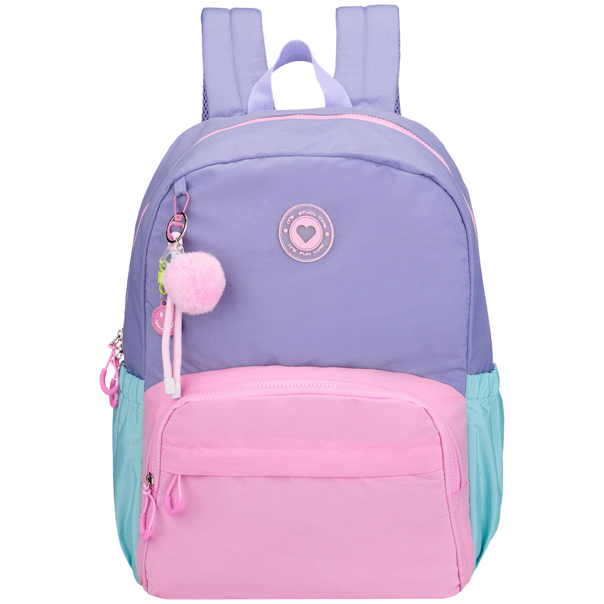Loop Love Pastel Colour Block Backpack Purple