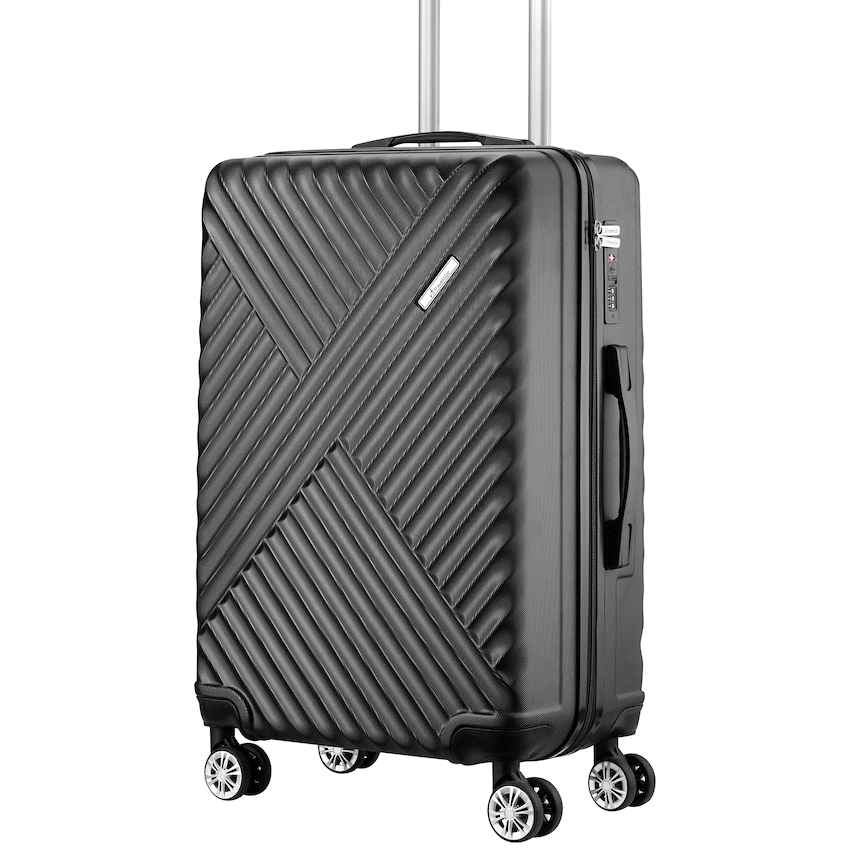 Travelwize Astra ABS 67cm 4-Wheel Spinner Luggage - Black