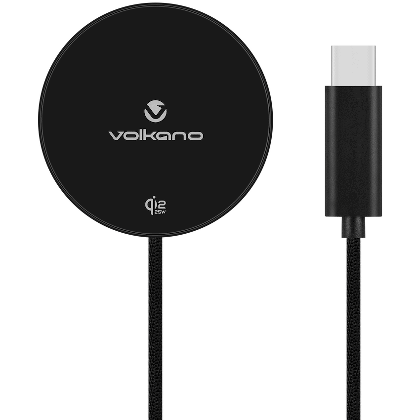 Volkano Magni Series Qi2.2 25W Wireless Charging Pad - Black