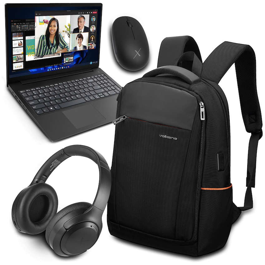 Lenovo Laptop 82YU015DSA - V15 AMD Ryzen 5 16/512 Bag+Mouse+Headphone