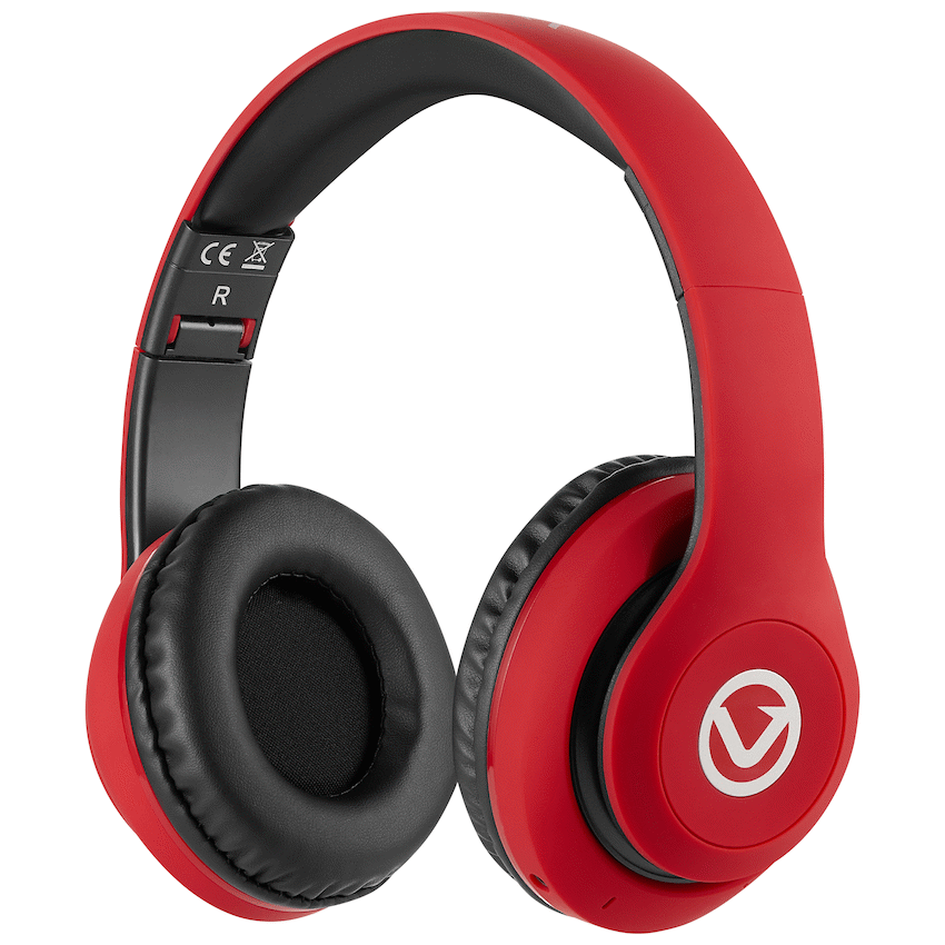 Volkano Impulse Series Bluetooth Headphones - Red