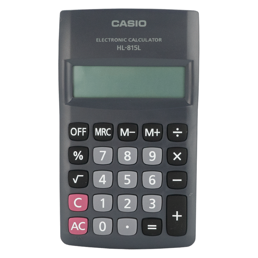 Casio HL 815 Pocket Calculator - Black