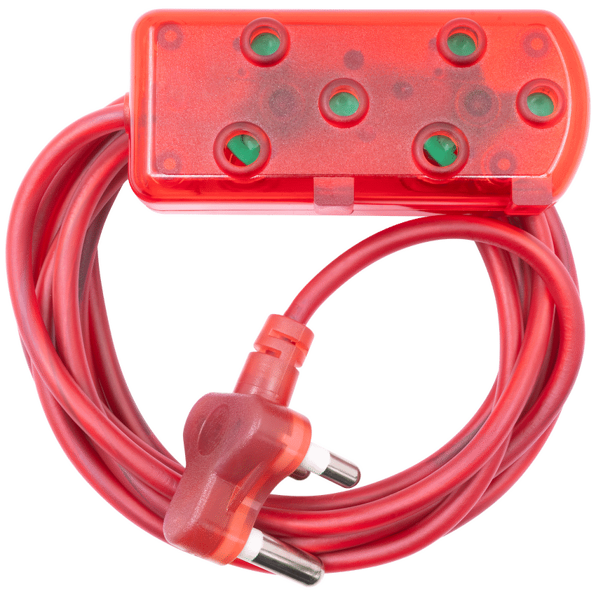 Ellies Side by Side Light Duty Extension Lead-5M - RD