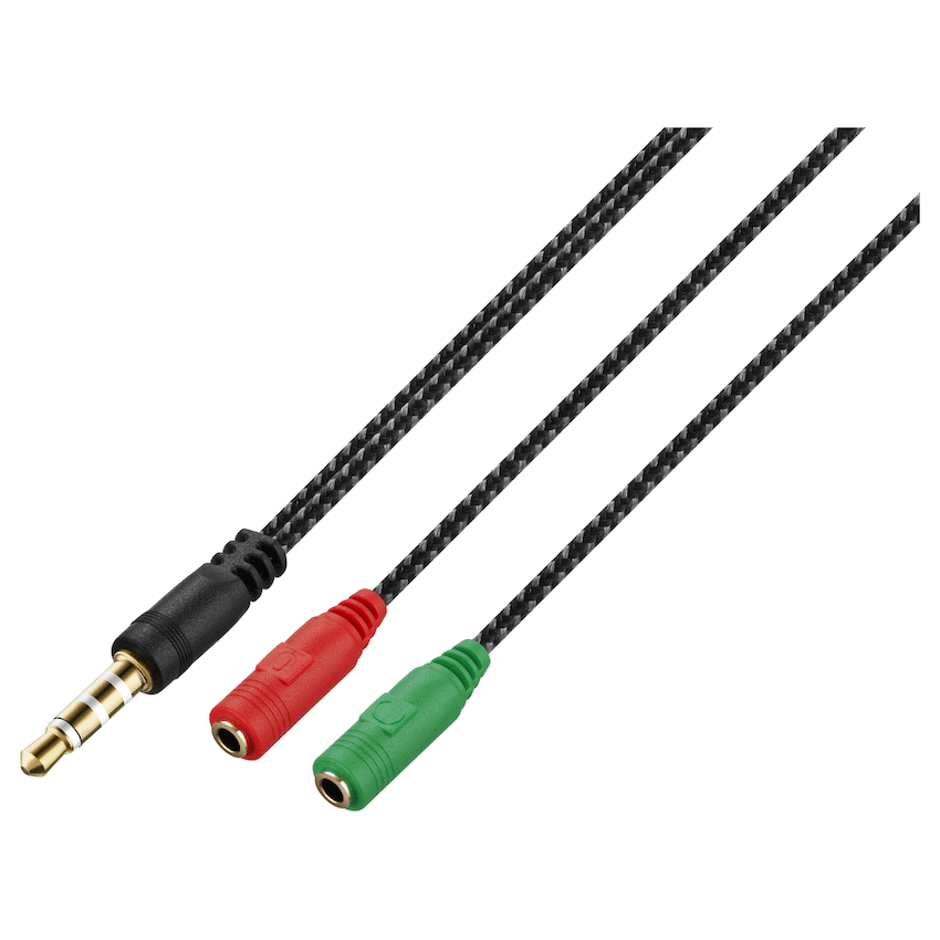 Volkano Unity Series AUX Splitter 4-Pole Plug to 2 AUX Sockets