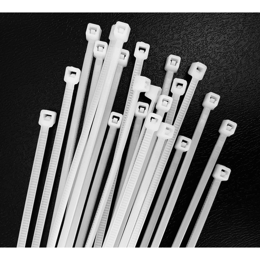 Ellies Cable Tie 2.5mm X 100mm - 50 PACK SIZE - WT