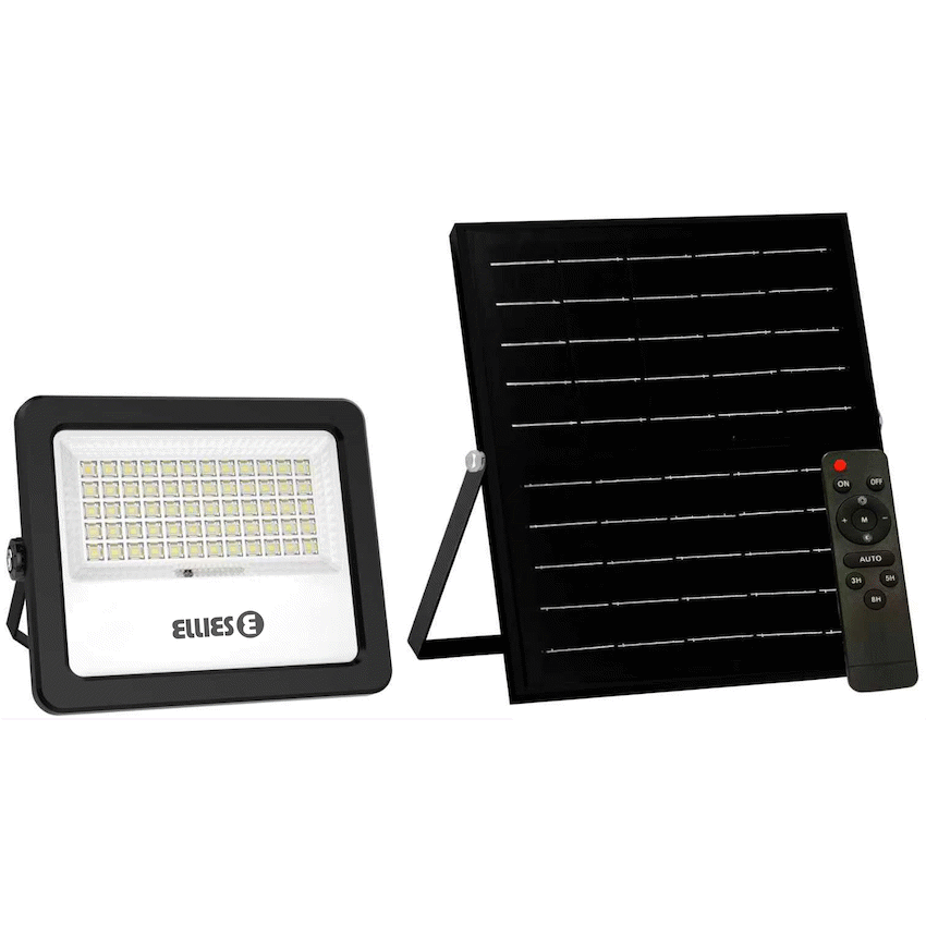Ellies Nebula Series 60W Solar Flood Light  with 3CCT -BK