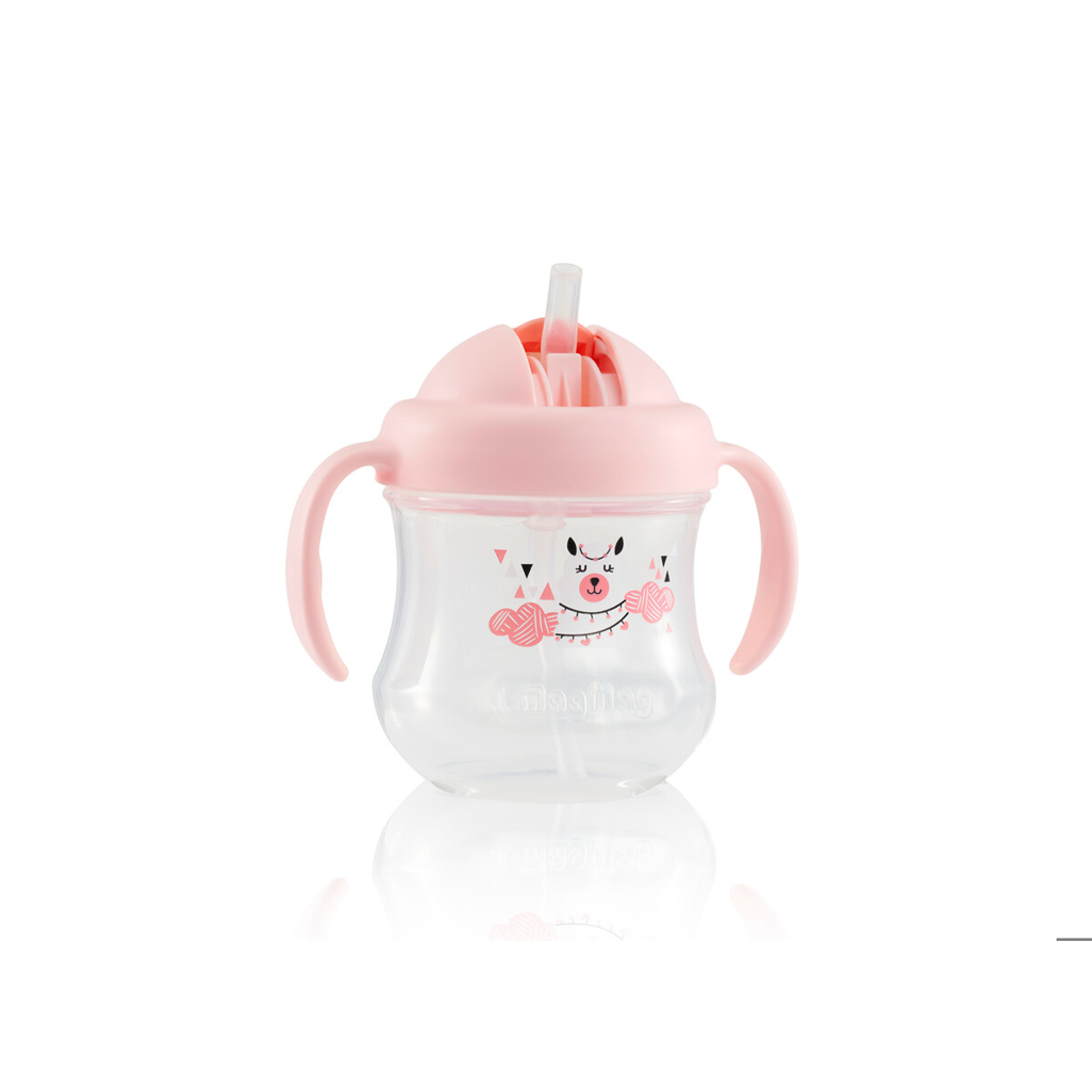 Pigeon Mag Mag Straw Cup - Matte Pink
