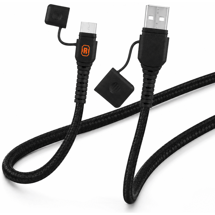 Rugged by Volkano Waterproof and Dustproof USB to Type-C Cable - 1.2m